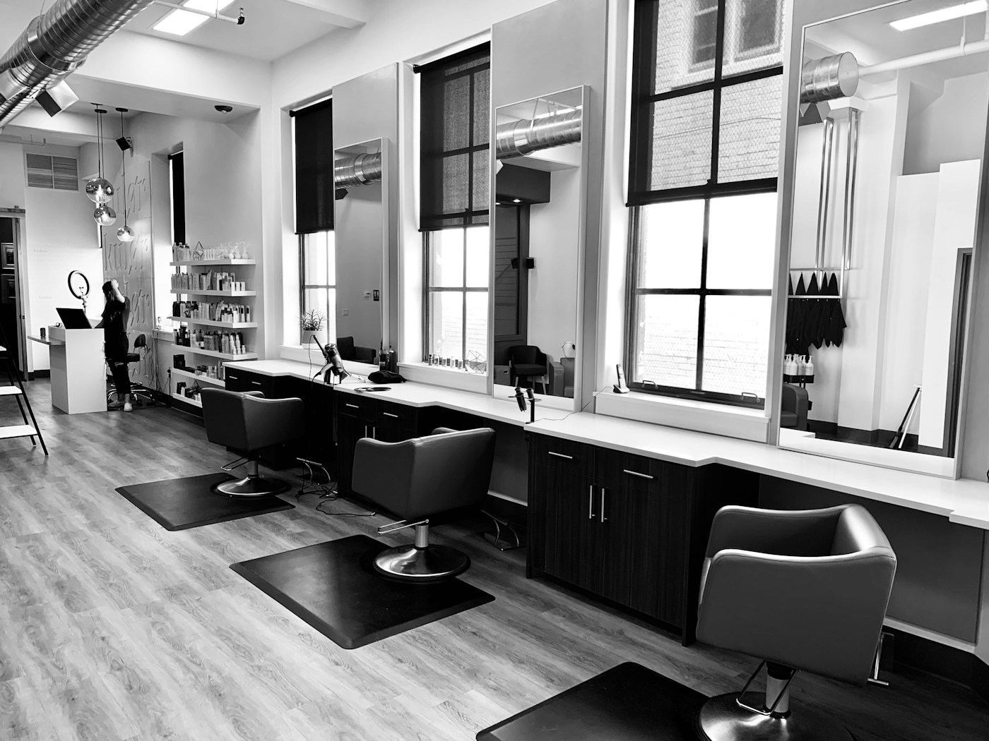 Spa reception area with welcoming seating