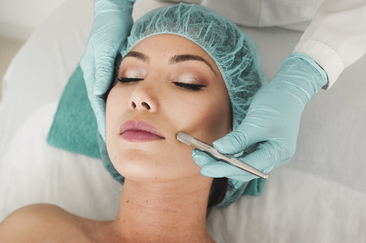 Skincare and body care bottles